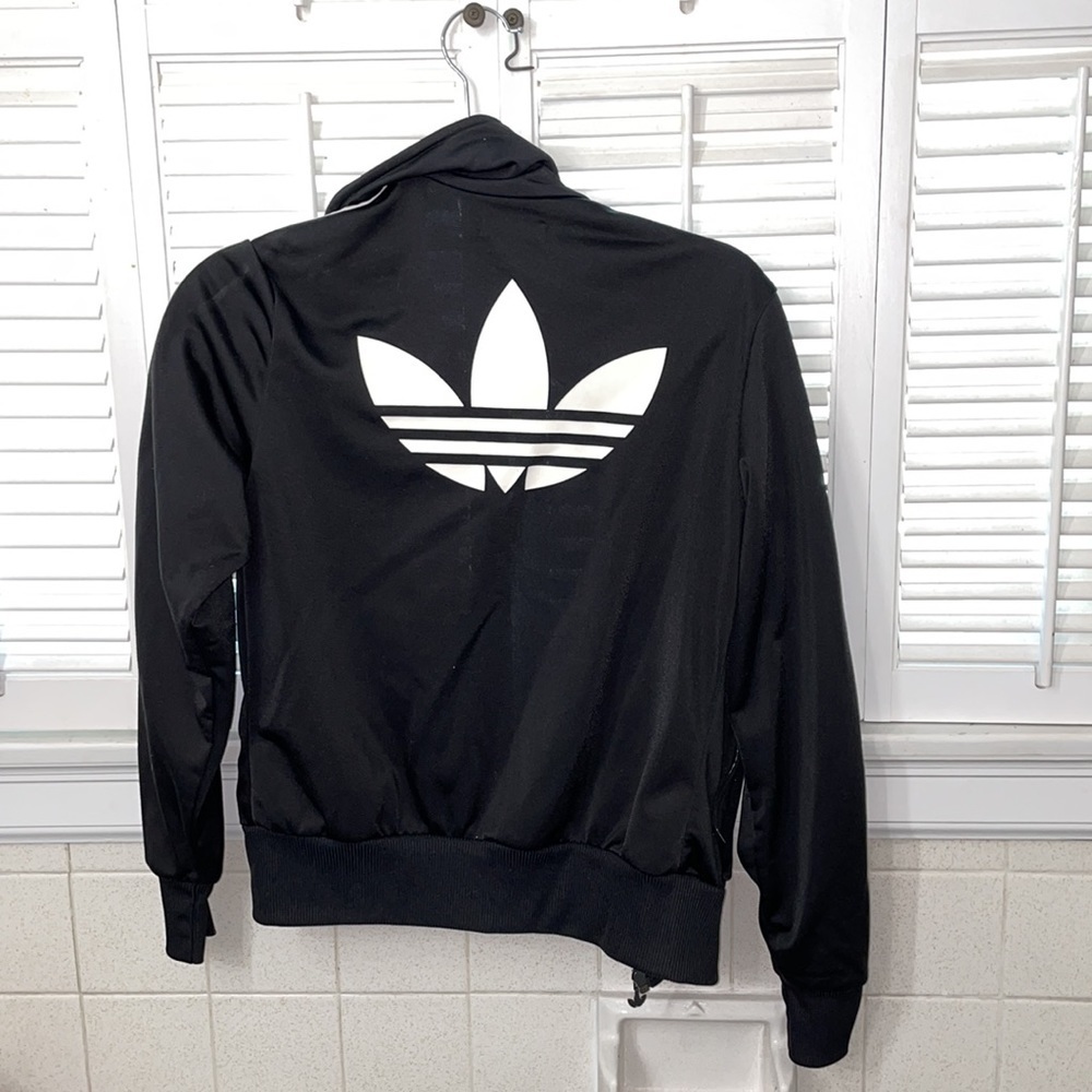 Adidas zip up track long sleeve